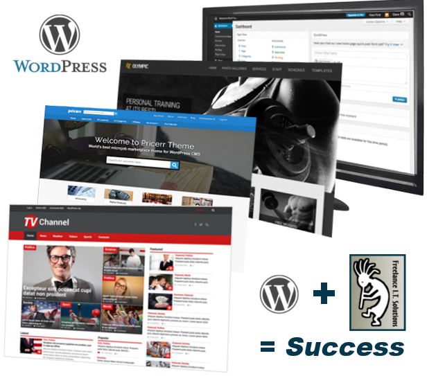 WordPress and Freelance I.T. Solutions equals success! wordpressImage